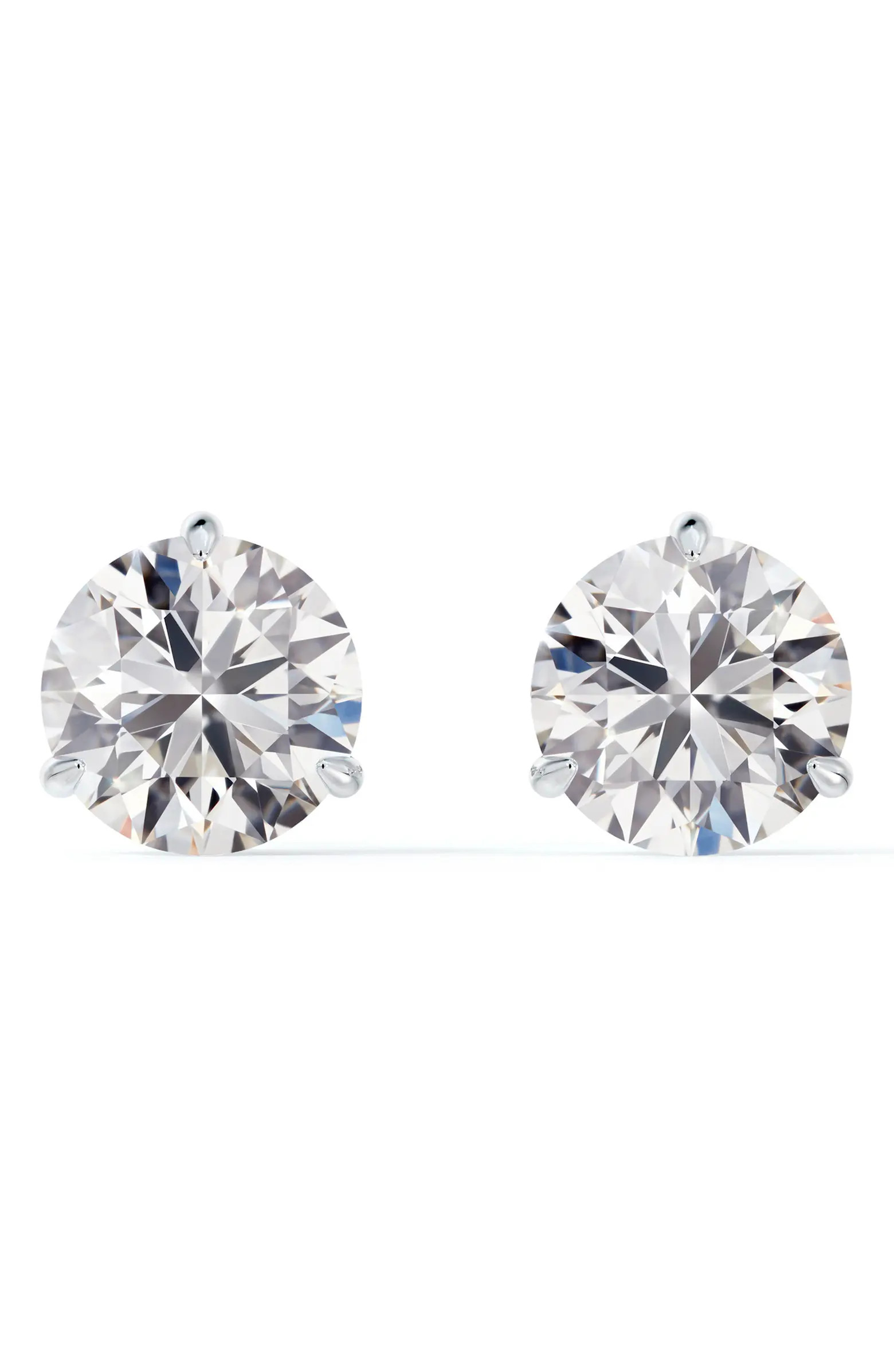 De Beers Forevermark Classic Three-Prong Diamond Earrings | Nordstrom | Nordstrom