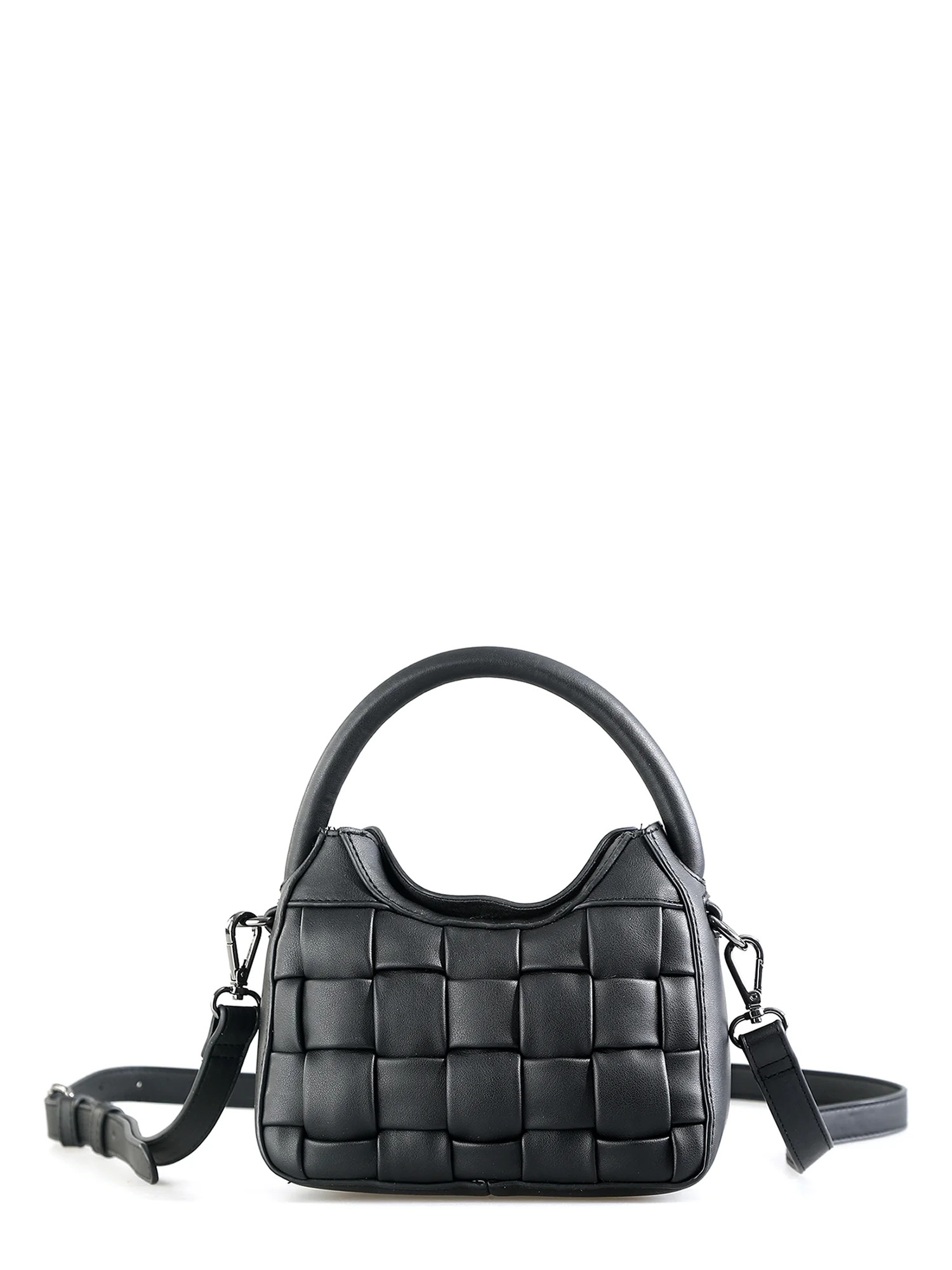 No Boundaries Women's Woven Top Handle Handbag - Walmart.com | Walmart (US)