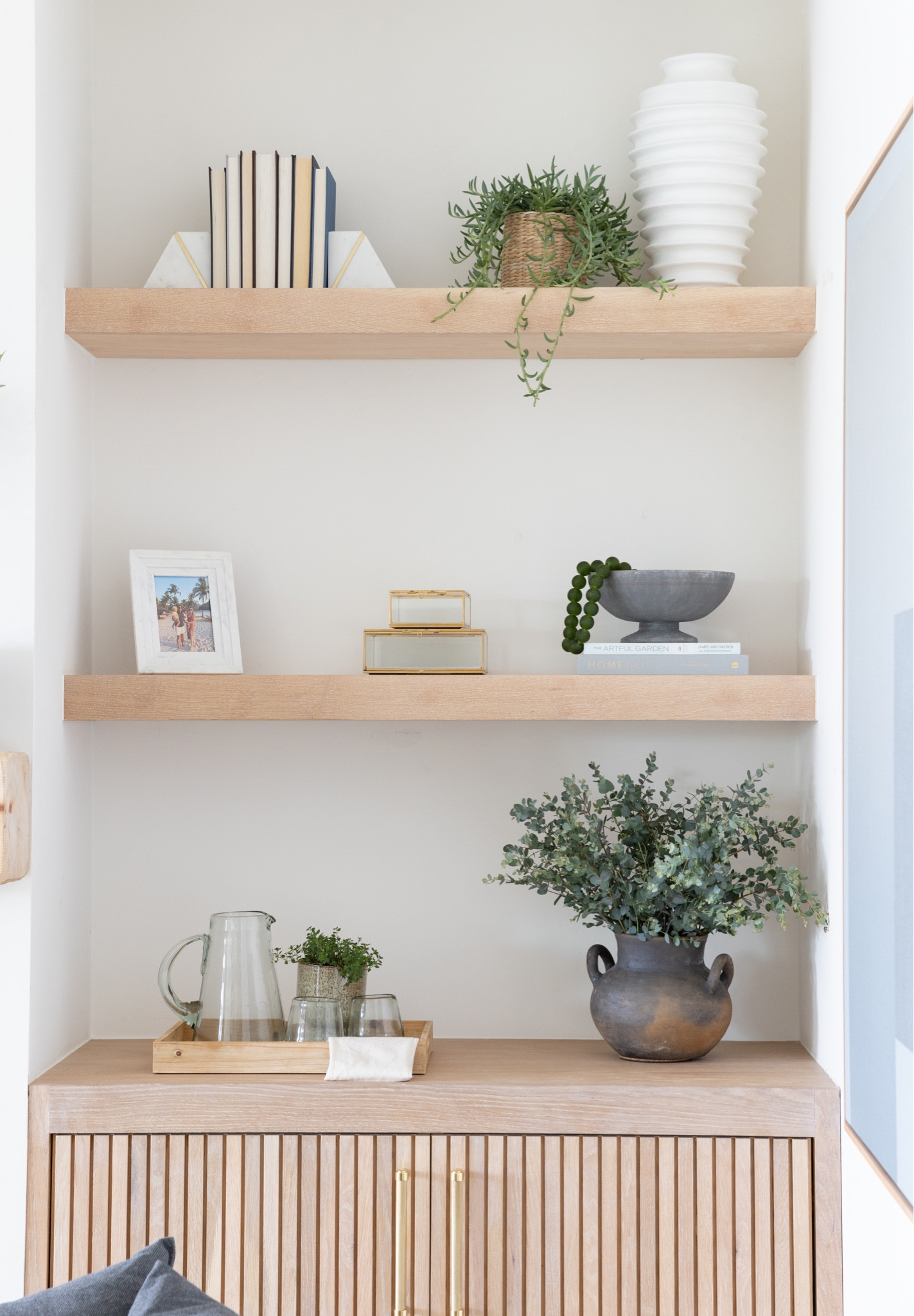 Shelf styling decor 🤍

Home Accessories 
Amazon Home Finds
Potted plants and vases

#LTKSale #LTKunder50 #LTKhome