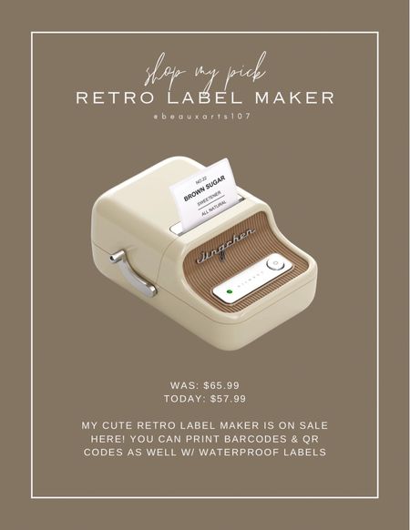 Shop my cute retro label maker on sale!! 

#LTKSaleAlert #LTKHome #LTKFindsUnder100