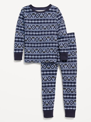 Matching Unisex Printed Snug-Fit Pajama Set for Toddler & Baby | Old Navy (US)