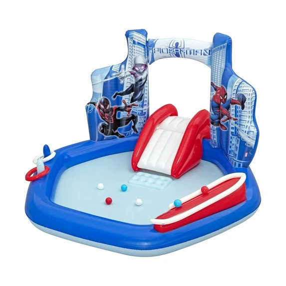 Marvel Spider-Man Inflatable Water Play Center,  6'11" x 6'9" x 50" Kids Outdoor Activity | Walmart (US)