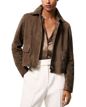 Drew Cropped Suede Jacket | Bloomingdale's (US)