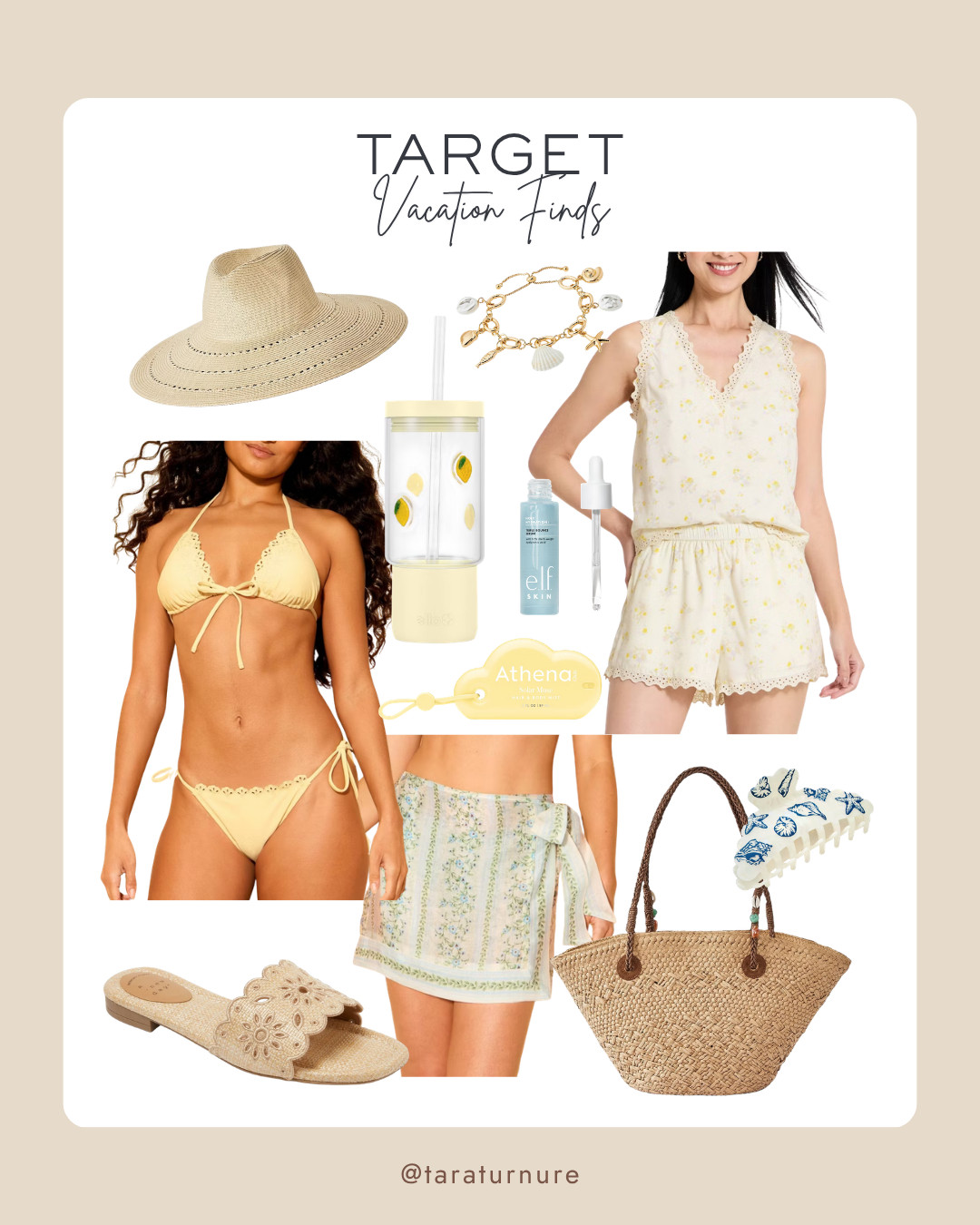 Sunshine-ready style from Target. A curated collection of vacation finds featuring scalloped details and effortless neutrals. 

#TargetStyle #TargetFinds #VacationOOTD #SummerAesthetic #BeachVibes #ResortWear #SummerStyle #TravelEssentials #ScallopedDetails 

 #LTKootd #LTKSwim #LTKTravel