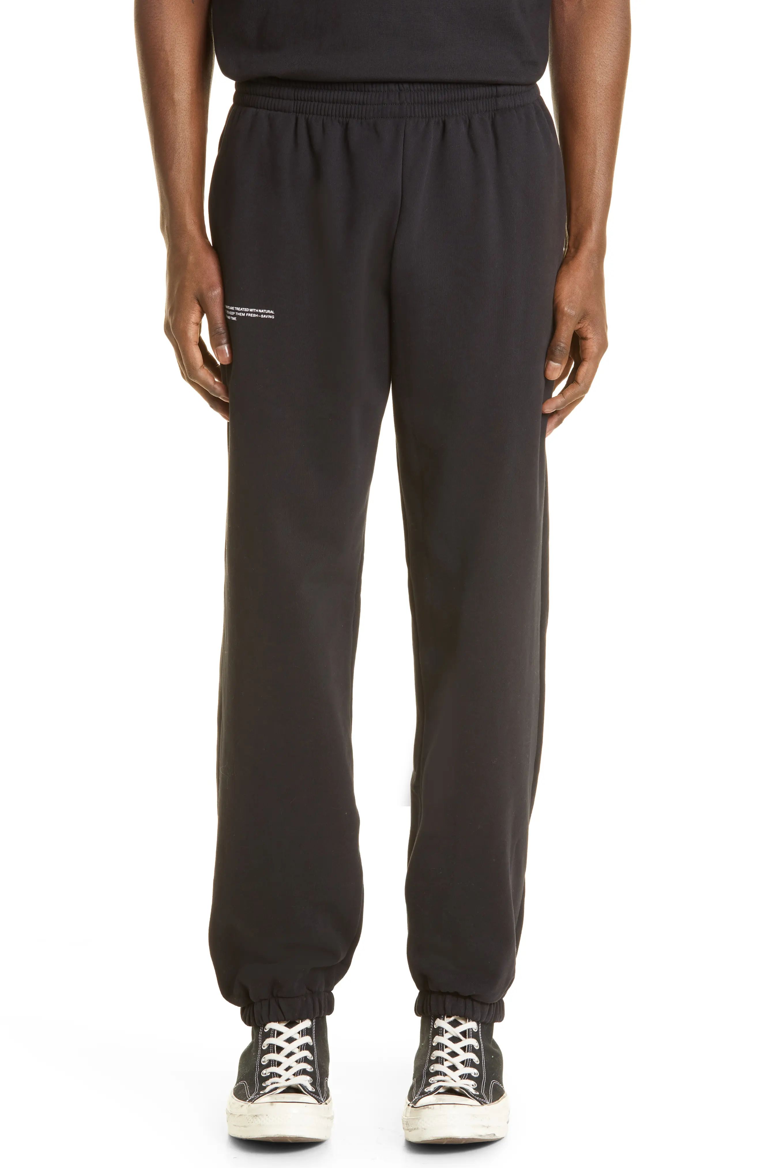 PANGAIA 365 PPRMINT(TM) Unisex Organic Cotton Sweatpants in Black at Nordstrom, Size Small | Nordstrom