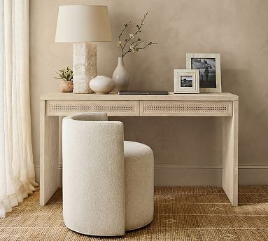 Marina Cane Console Desk (54") | Pottery Barn (US)