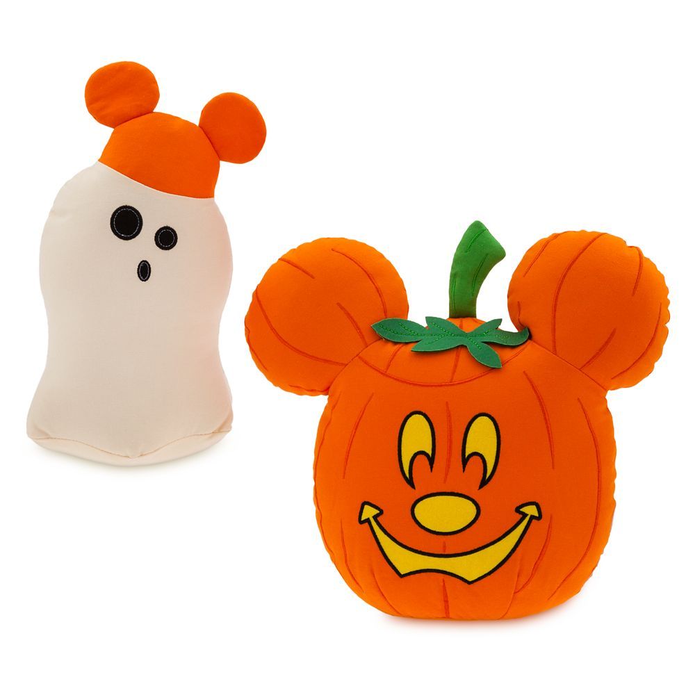 Mickey Mouse Jack-o'-Lantern and Ghost Halloween Throw Pillows | Disney Store