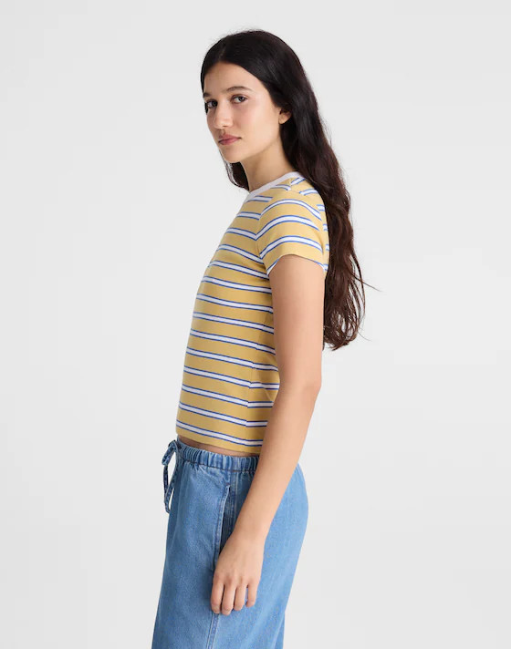 The '90s Crewneck Tee in Compact Cotton | Madewell