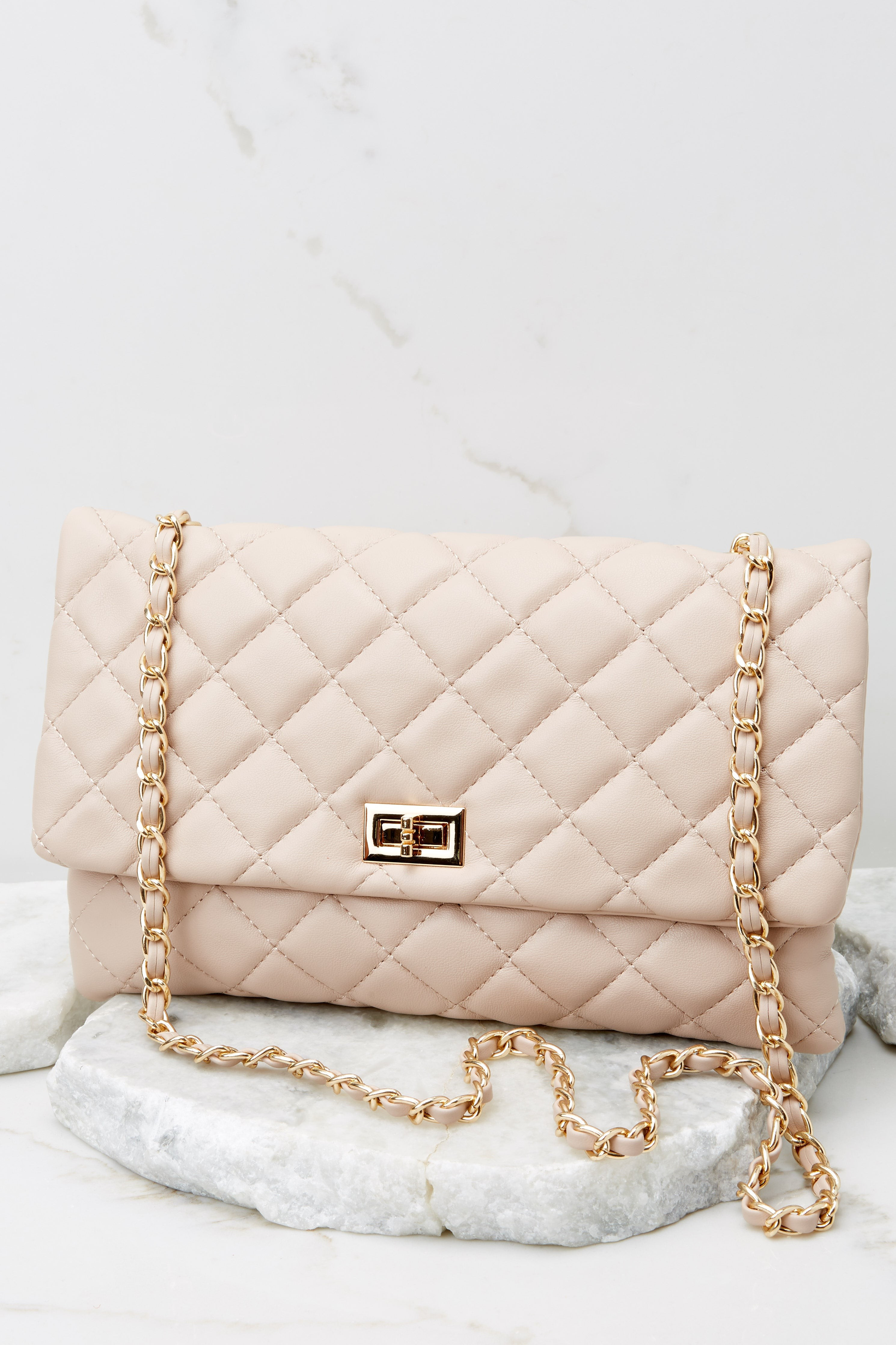 Perfect Match Beige Clutch | Red Dress 