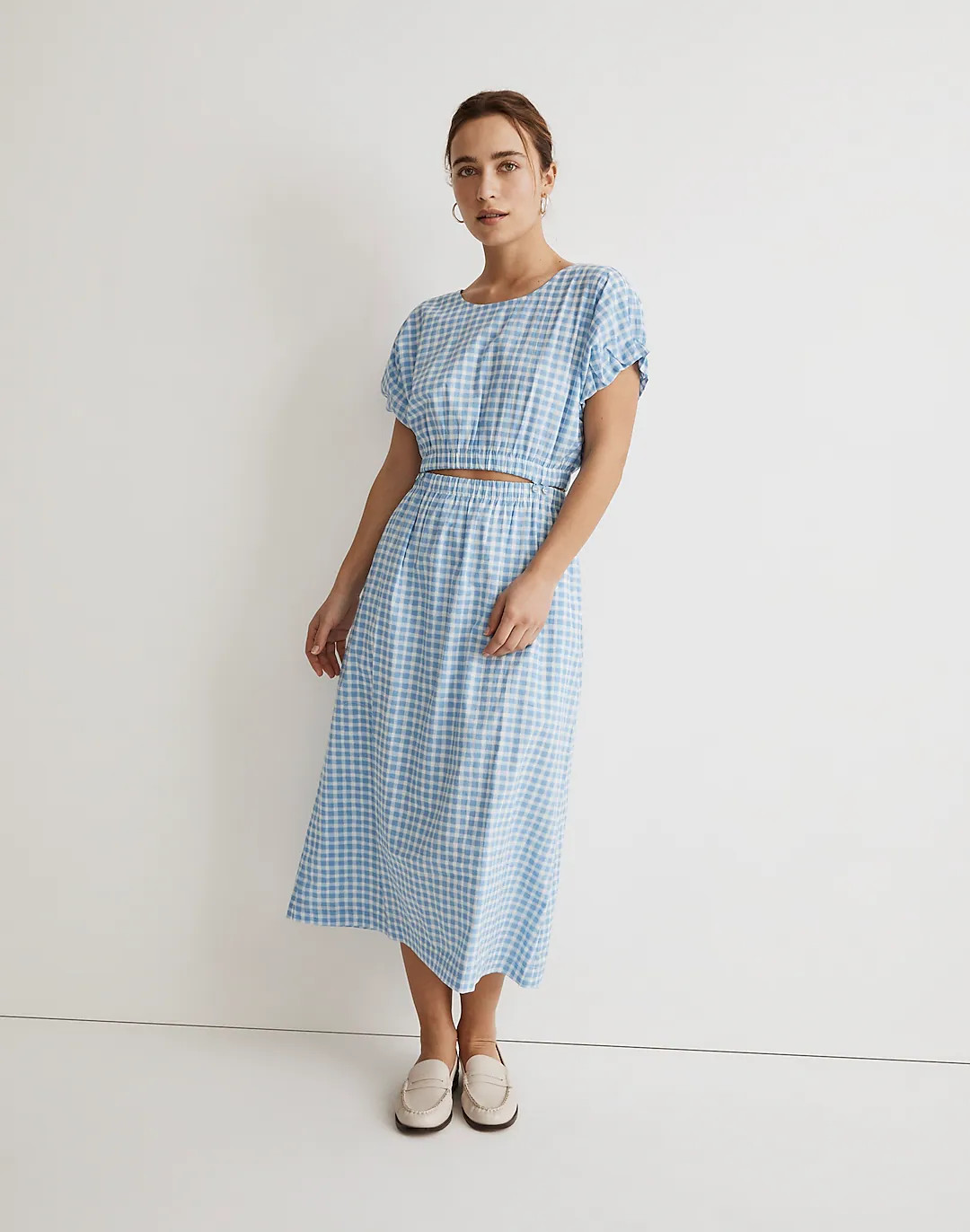 Pull-On Dress Set in Gingham Check | Madewell