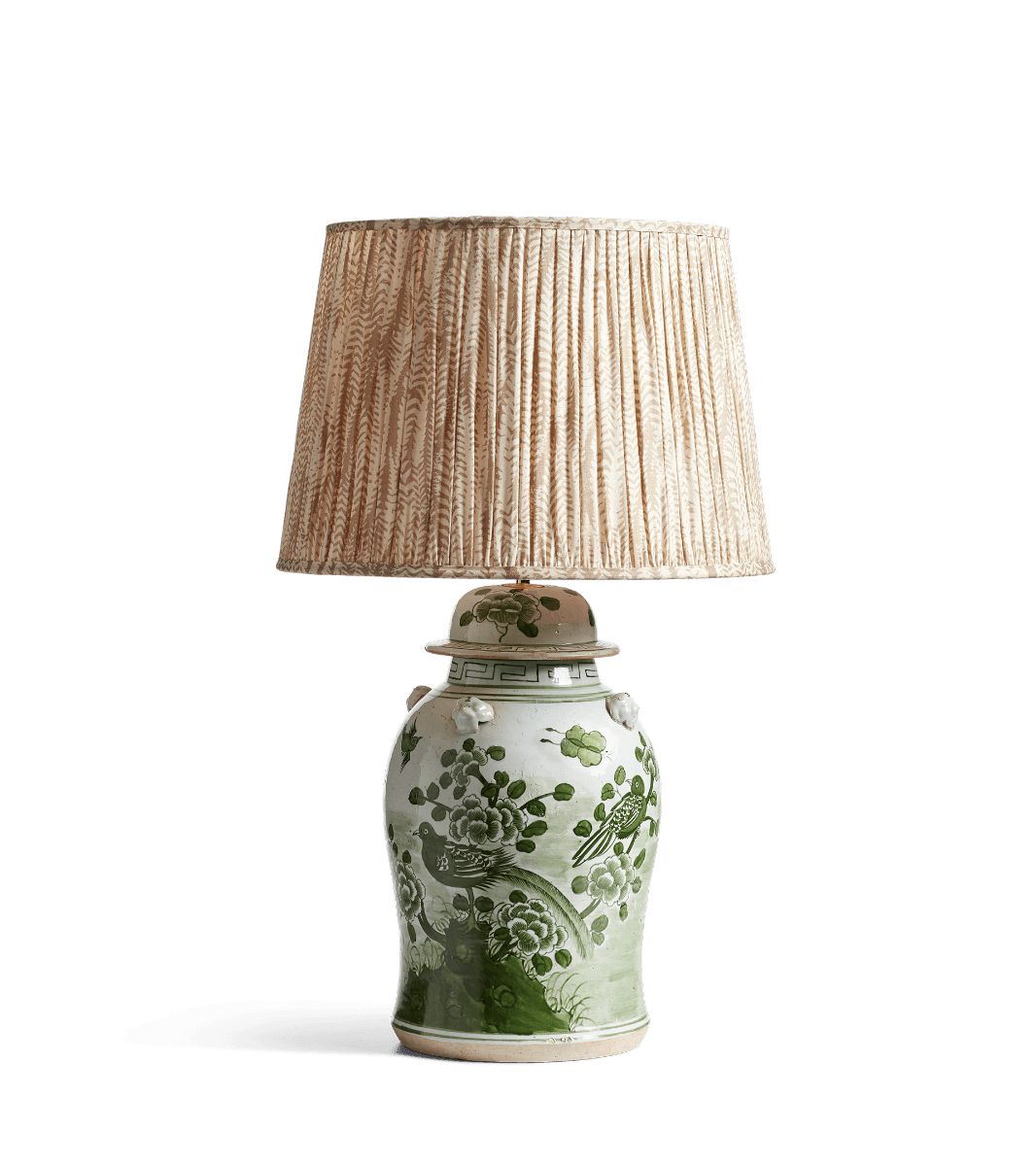 Fenghuang Ceramic Table Lamp - Jade | OKA US