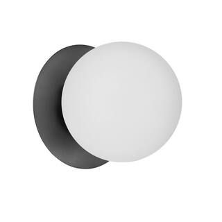 Dainolite Burlat 1-Light LED Compatible White Wall Sconce | The Home Depot