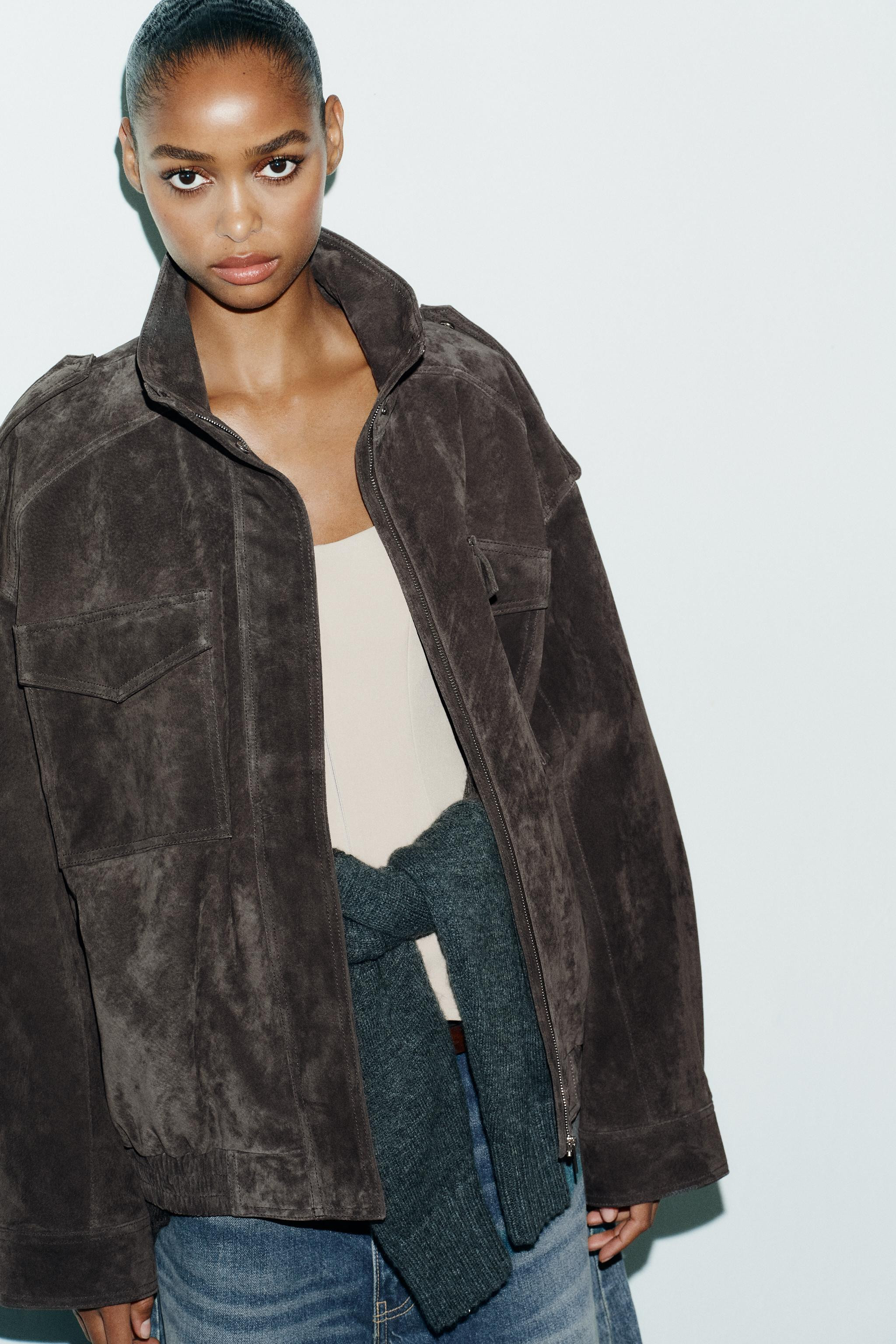 SUEDE LEATHER JACKET | Zara US