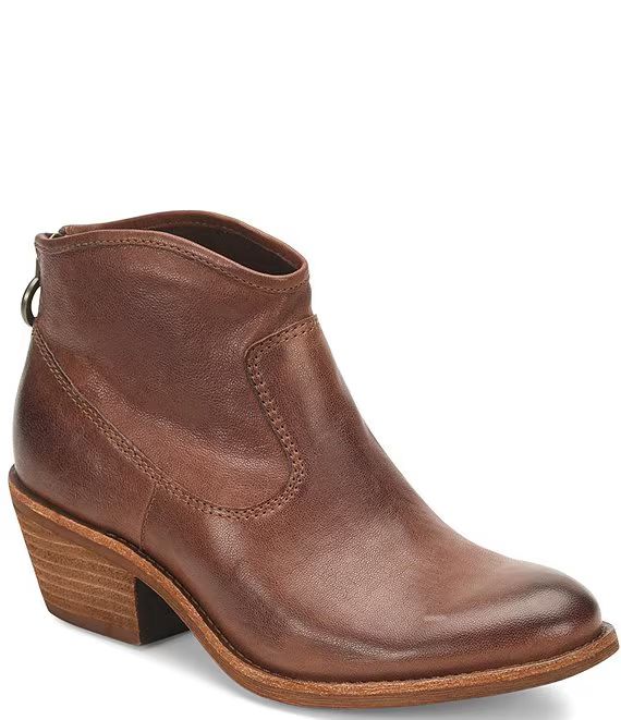 SofftAisley Unlined Leather Western Booties | Dillard's