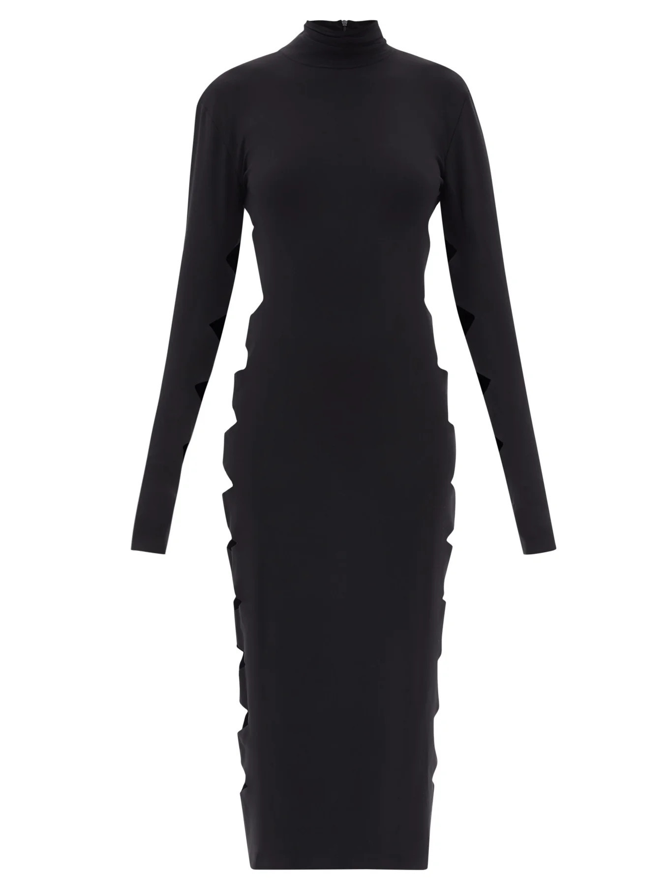 Alligator side-slit jersey midi dress | Matches (UK)