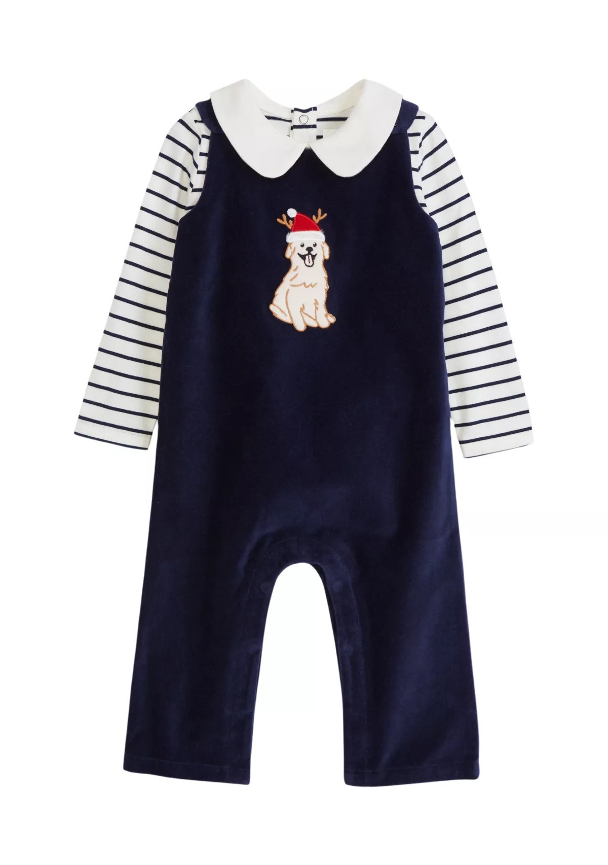 Baby Boys Velvet Romper Set | Belk