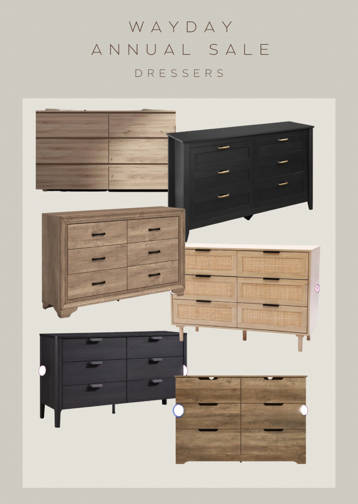 Affordable dressers on sale for WayDay!