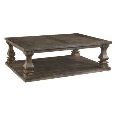 Johnelle Rectangular Cocktail Table Gray - Signature Design by Ashley | Target