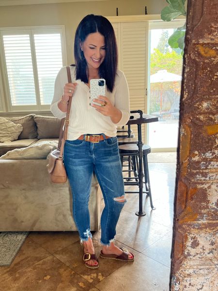 Comfy weekend look for all the errands. I’m wearing my Birkenstock Madrids as long as I can. I’m not fully ready for fall and winter shoes!

#LTKshoecrush #LTKstyletip #LTKSeasonal