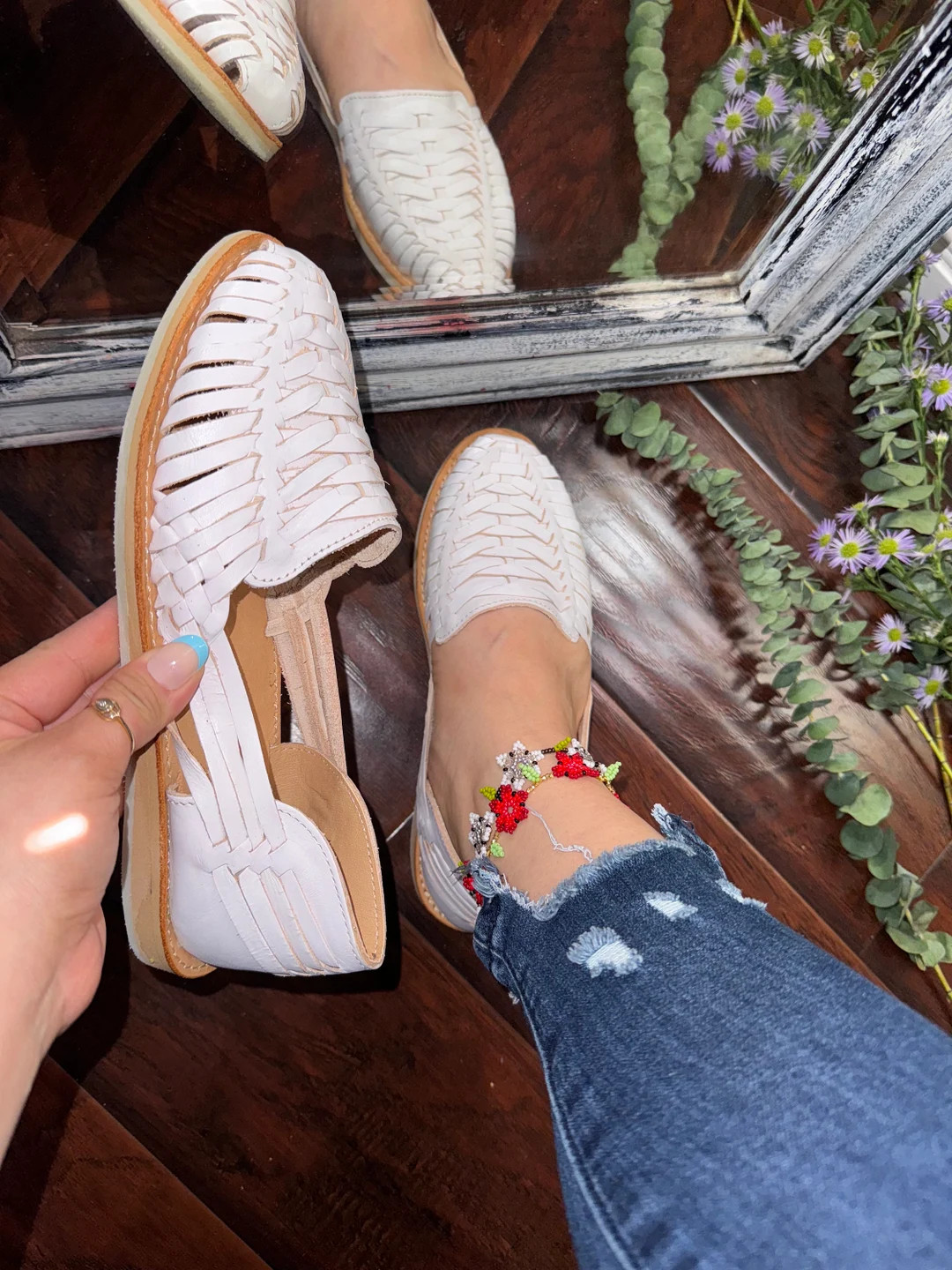 Huarache Sandal ~ All Sizes Boho- Hippie Vintage ~ Mexican Style ~ Colorful Leather ~ Mexican Hua... | Etsy (US)