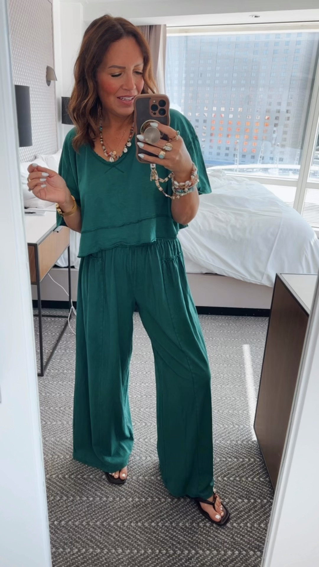 This new set from Aerie is so comfy and perfect for vacation travel! I love this green, but it is available in several colors!
M in top//S in pants


#LTKgrwm #LTKootd #LTKOver40