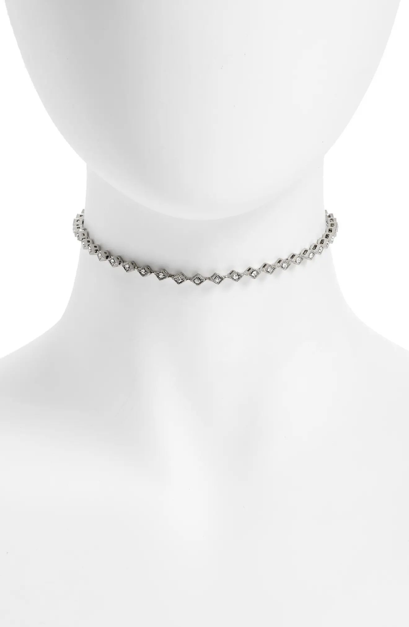 Crystal Cubic Zirconia Choker Necklace | Nordstrom