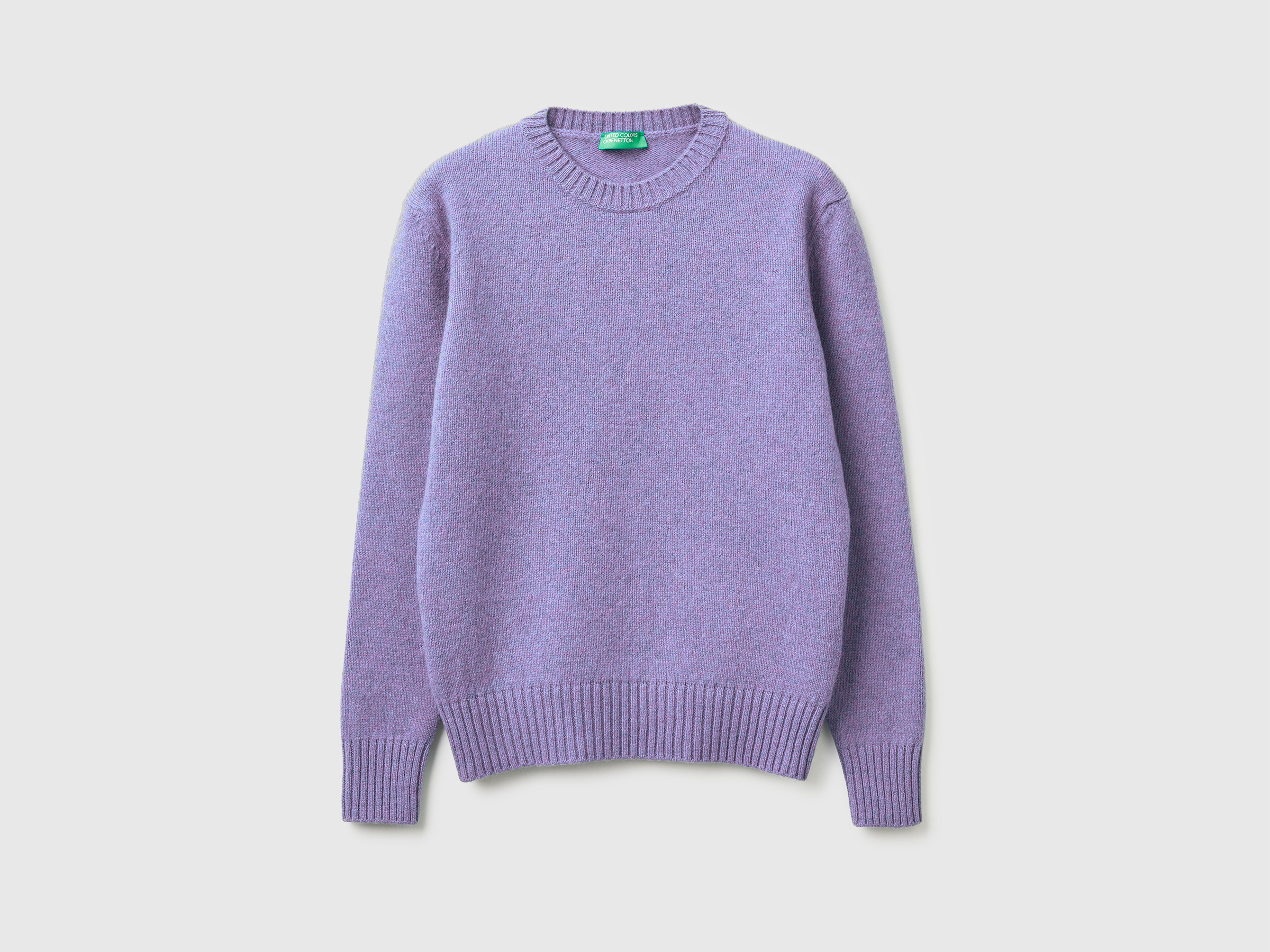 Maglia in pura lana Shetland - Lilla | Benetton | Benetton (EU)