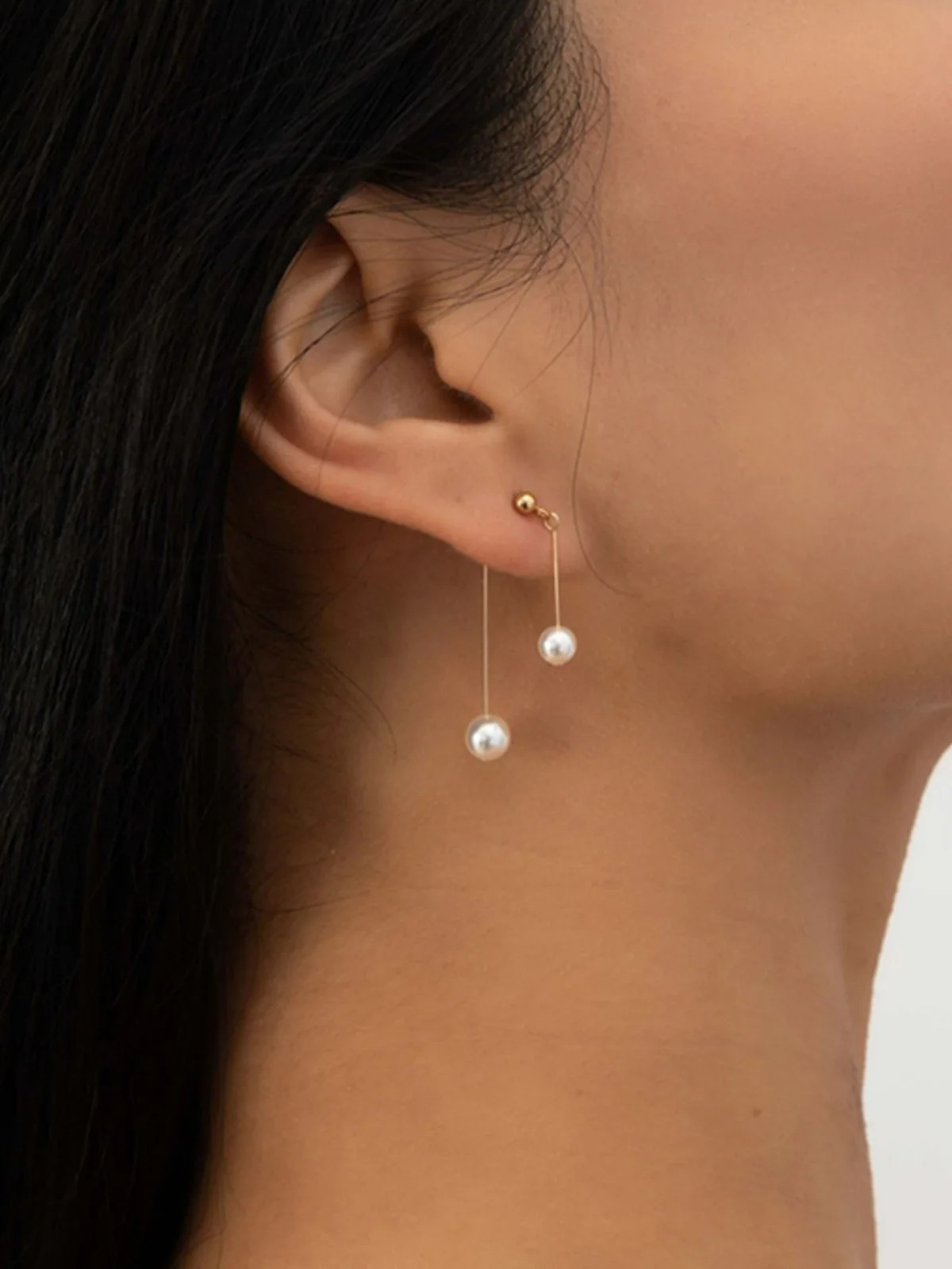 Romance Pearl Pendant Earrings | Commense