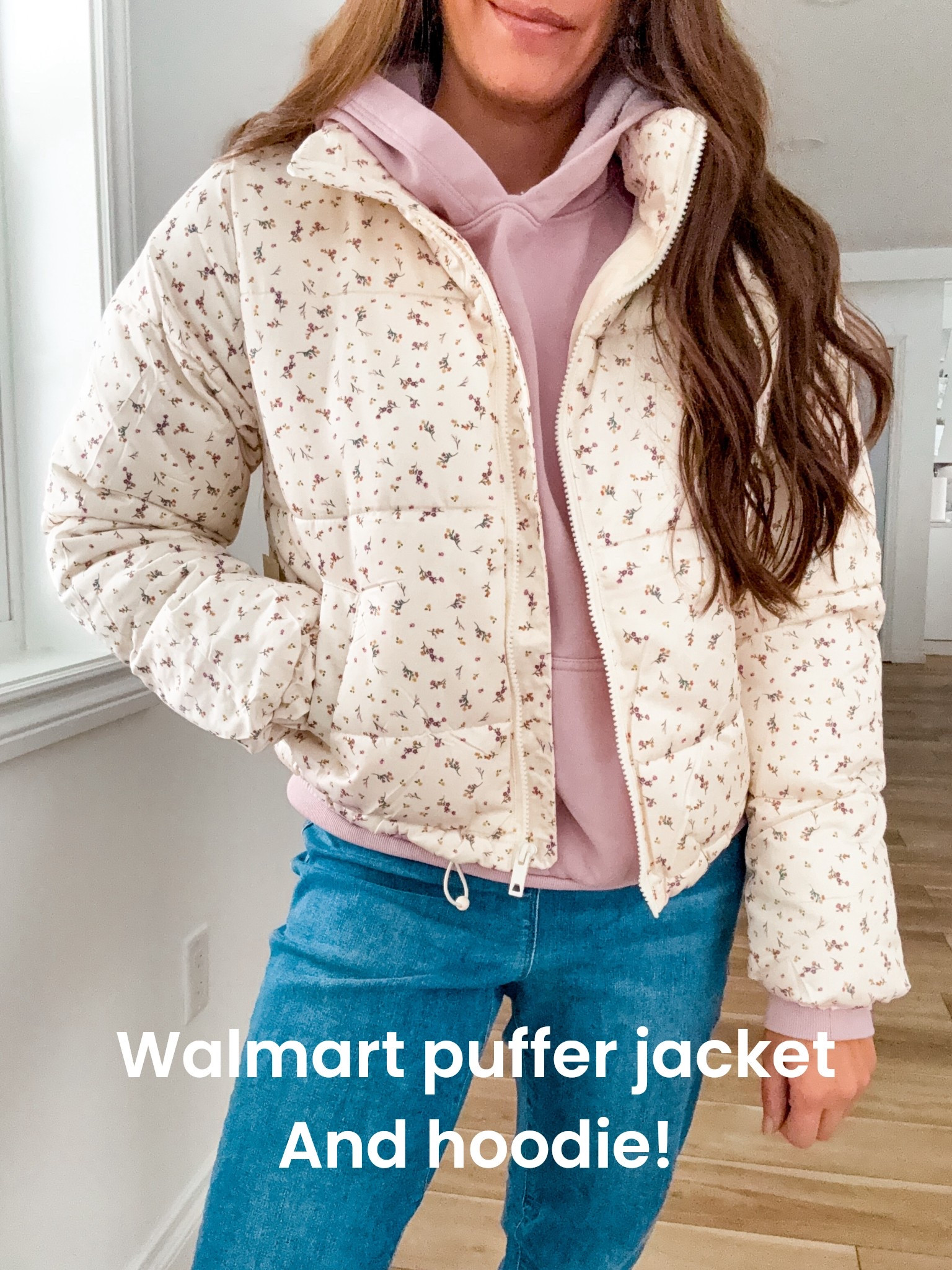 Walmart puffer jacket and hoodie! 
Size small jacket 
XS hoodie 
Denim tts stretch waist 

#LTKSaleAlert #LTKFindsUnder50 #LTKFindsUnder100