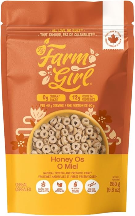 Farm Girl - Honey Nut Os Artistian Keto Cereal - Low Carb, Non-GMO, Gluten Free, Low Sugar, Zero ... | Amazon (CA)