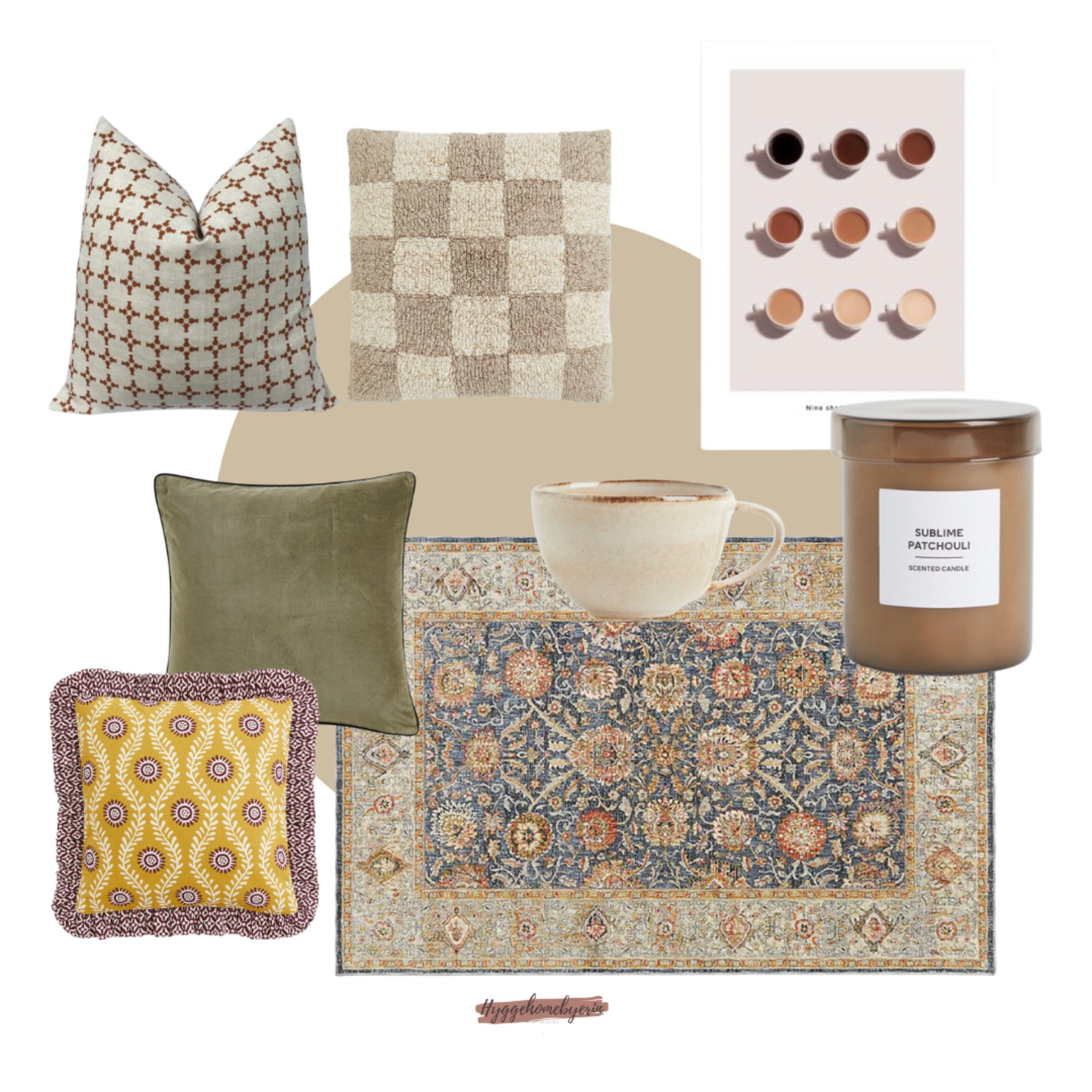 Get your hands on these fun, aesthetic and cute home decor pieces for fall. Florals, muted colours, checkerboards and coffee. 
