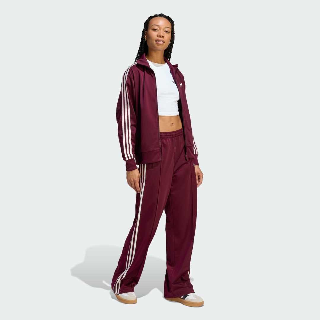adidas FIREBIRD TRACK TOP LOOSE Maroon XS - Womens Originals Jackets | adidas (US)