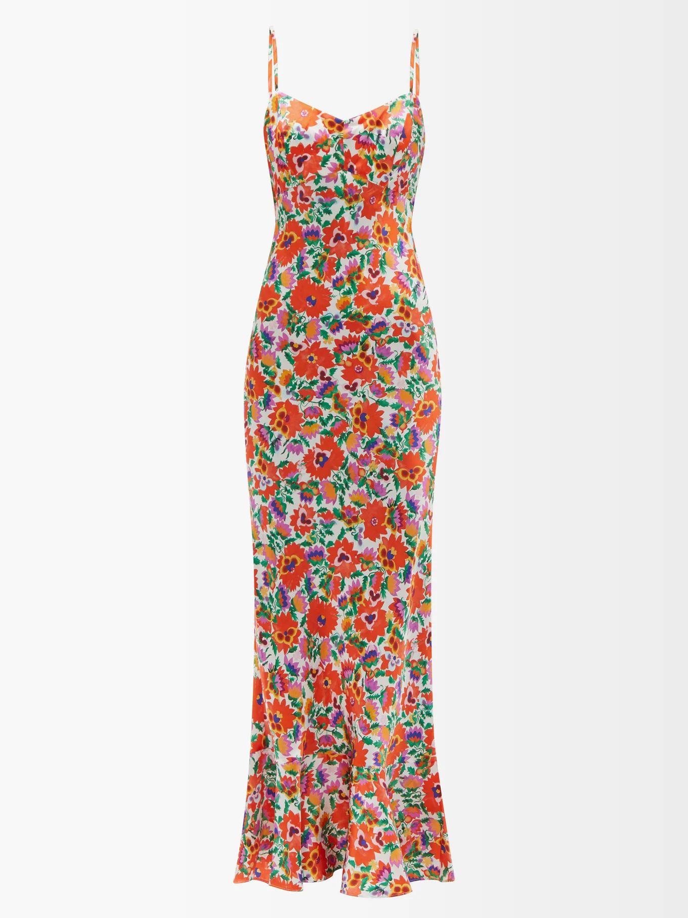 Mimi-B floral-print silk dress | Saloni | Matches (UK)