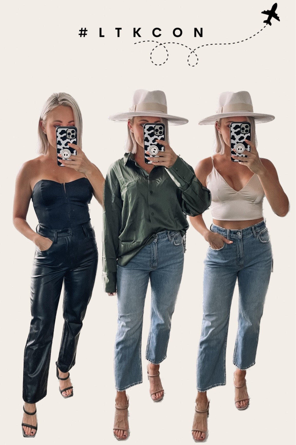 What I’m taking to #LTKCon in Dallas for a snappy casual weekend. Wearing a size small in the tops & 26 in the bottoms. Use code TANNER for 20% off my hat #falloutfit #fallstyle 

#LTKCon #LTKSeasonal #LTKstyletip