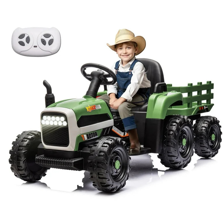 Xuanlur 24V Ride on Tractor with Remote Control, 24V Ride on Toy for Big Kids 3+, Kids Electric V... | Walmart (US)