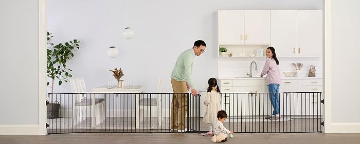 Regalo Safety 192" Super Wide Baby Gate & Play Yard, 2-in-1 Convertible Extra Wide Safety Barrier... | Amazon (US)
