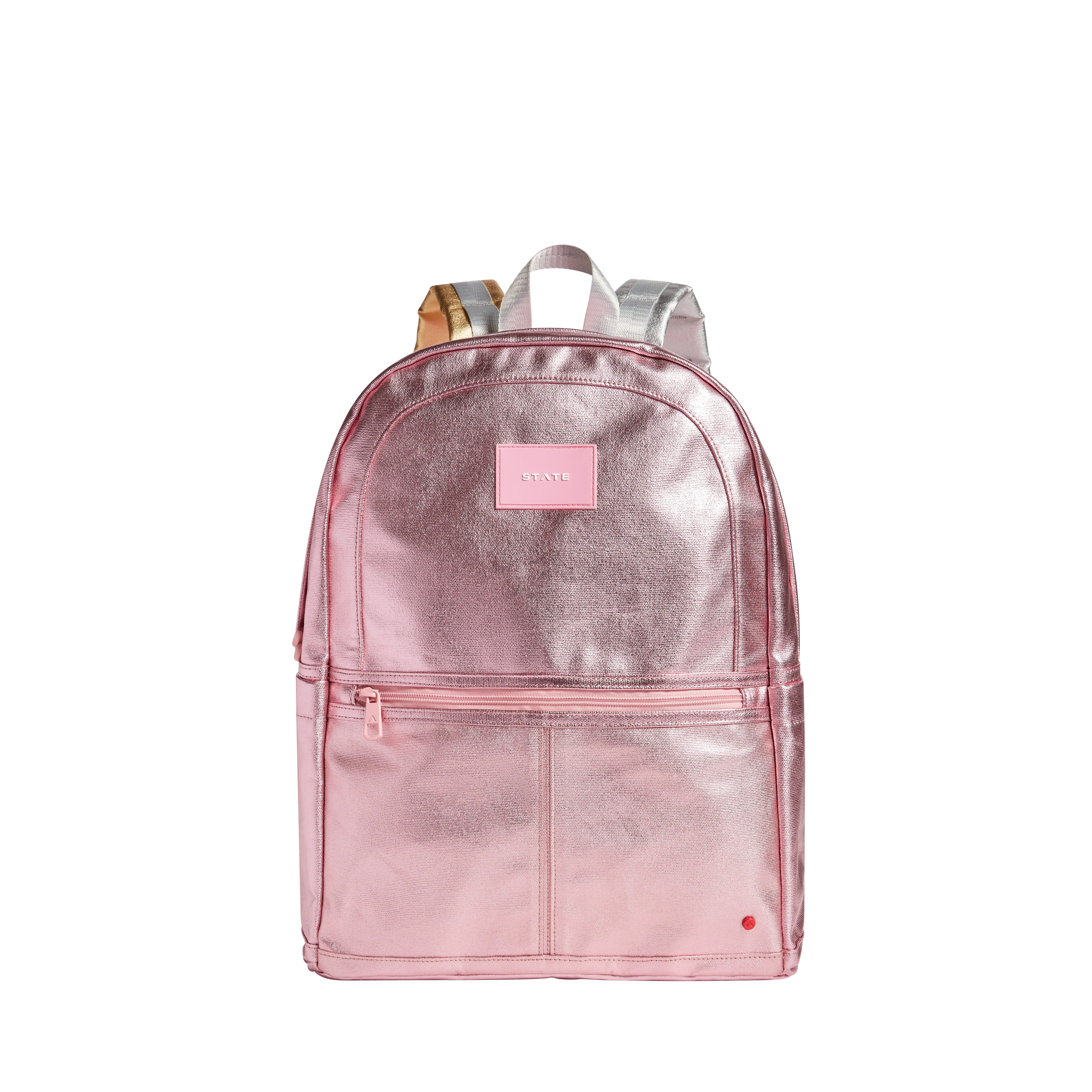 STATE Bags | Kane Kids Large Backpack Metallic Pink/Silver | Back to School | Travel Backpack | STATE Bags