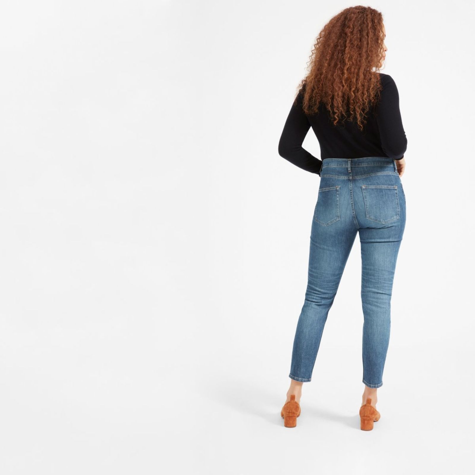 Women's High-Rise Skinny Jean by Everlane in Mid Blue, Size 24 | Everlane