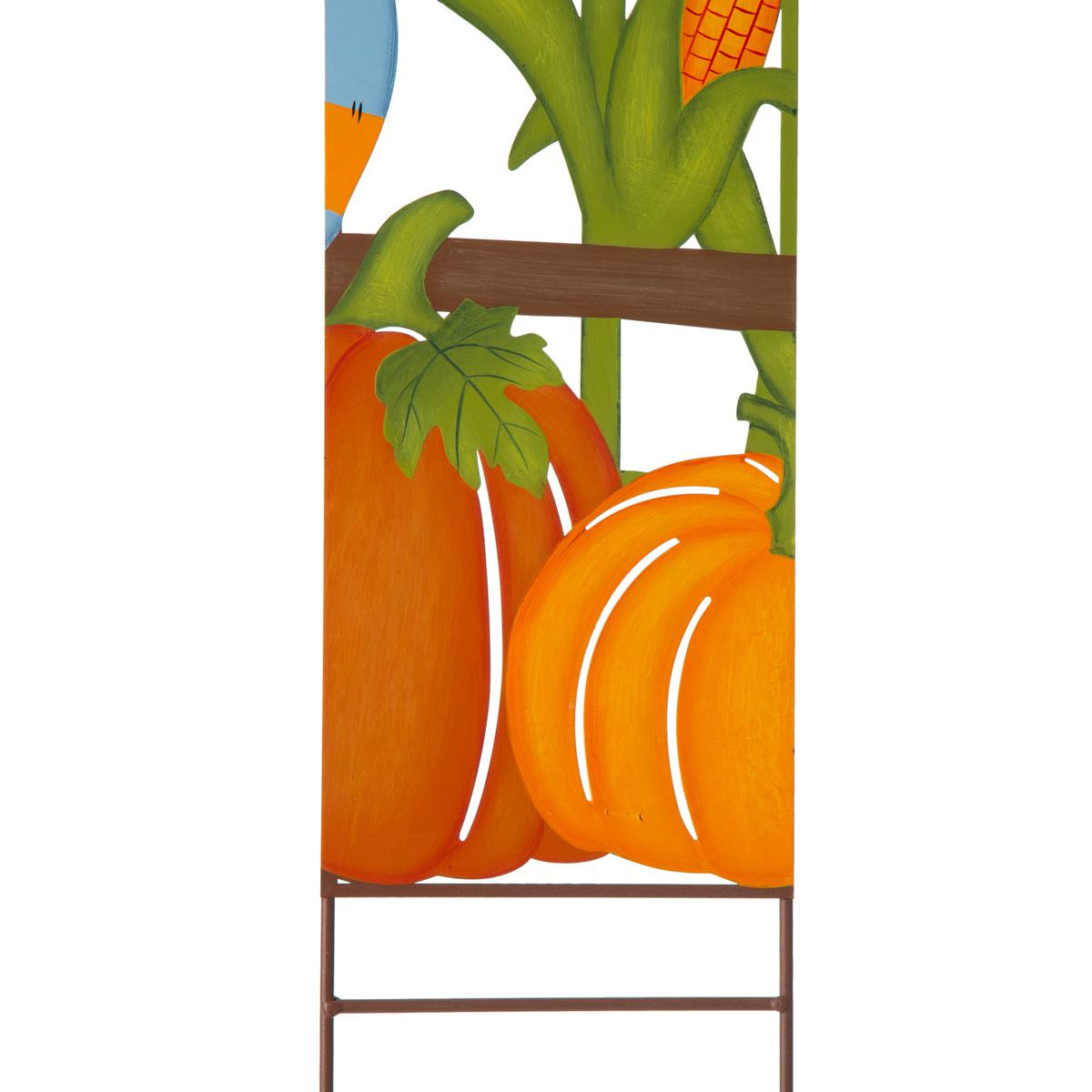 Glitzhome 41.5in.H Fall Metal Scarecrow and Corns Combo Yard Stake - 20648860 | HSN | HSN