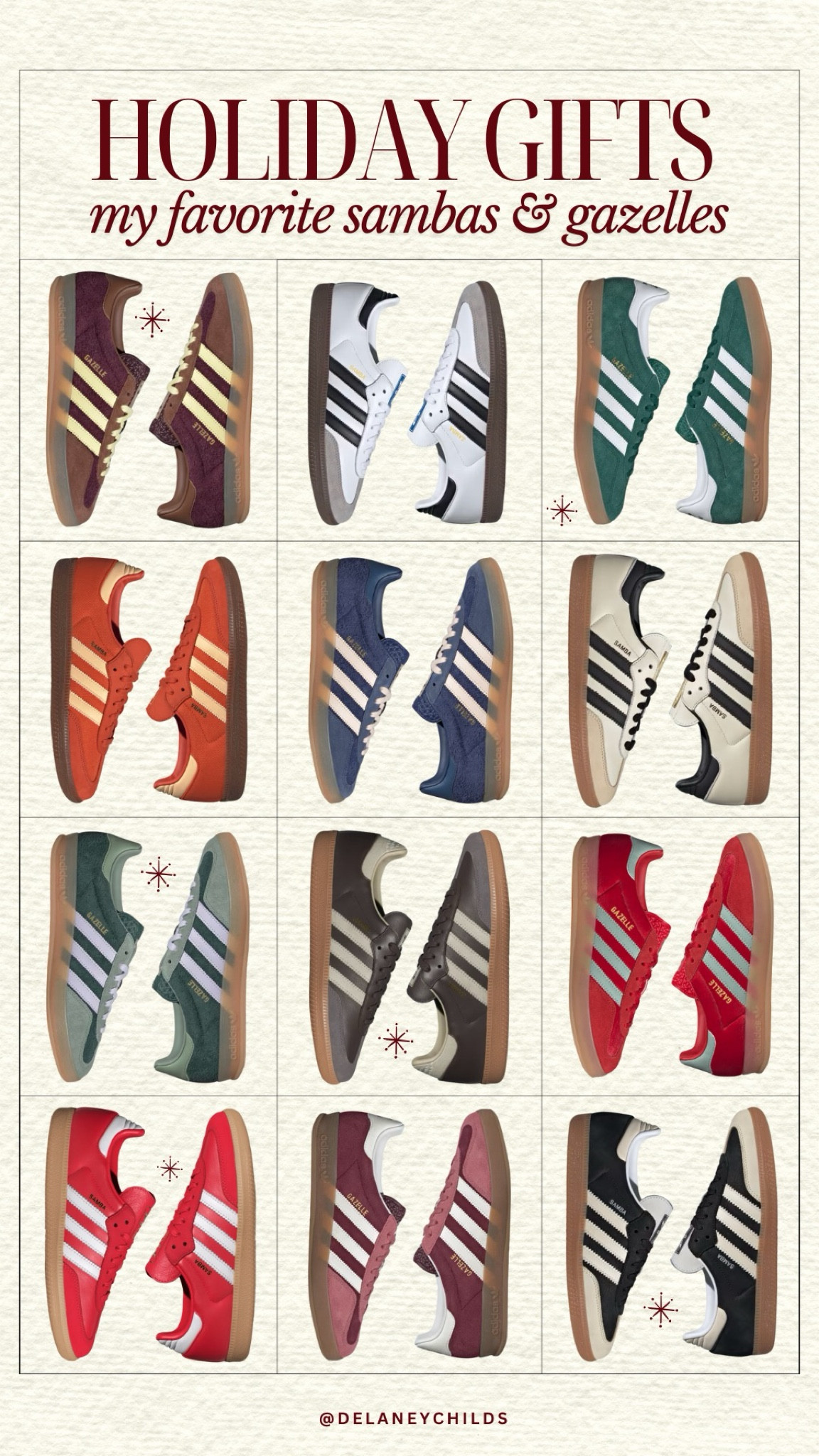 Holiday gifts - my favorite adidas gazelle’s and sambas 🎁

#LTKGiftGuide #LTKHoliday #LTKSeasonal
