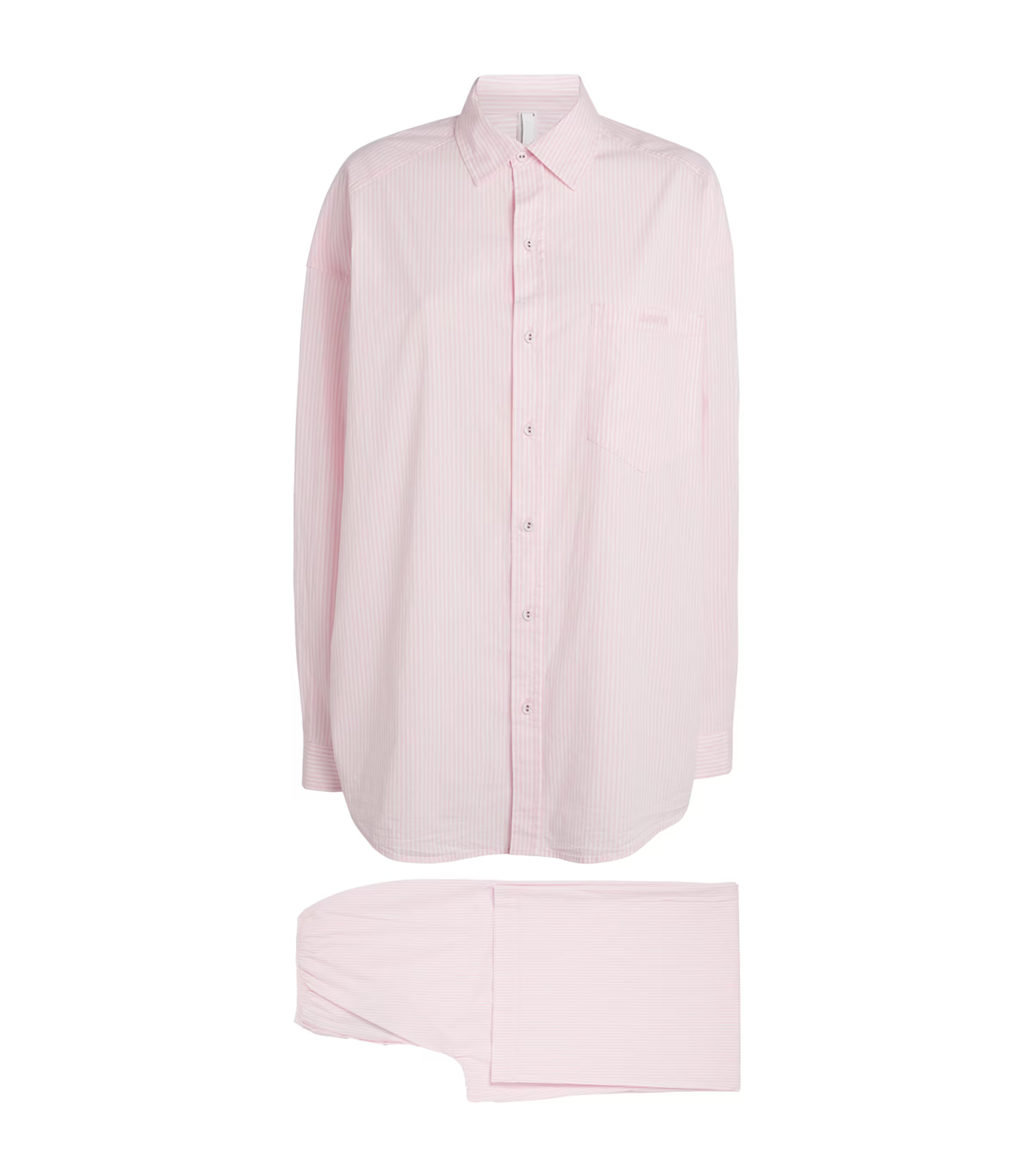 Skims Stretch-Cotton Stripe Pyjama Set | Harrods (US)