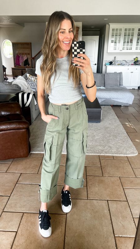 Just got these cargo pants and from Walmart and it was love at first sight. These are from the men’s section, I am in a size 28, but they have a drawstring at the waist so that you can tighten them as needed drawstrings at the ankles as well but I prefer them rolled. 

Walmart outfit Walmart style 90s style 90s fashion 90s outfit 90s cargo pants

#LTKfindsunder50 #LTKsalealert #LTKstyletip