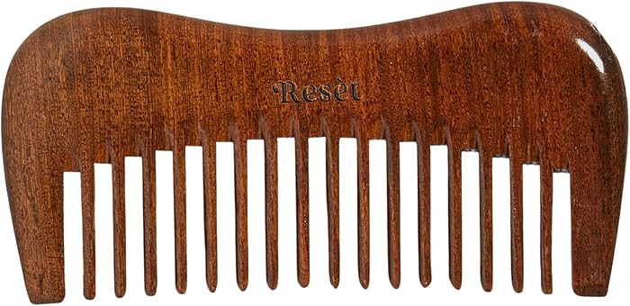 100% Natural Handmade Sandalwood Comb | Soft Wide Tooth Wooden Comb for Wet and Dry Hair | Eco-Fr... | Amazon (CA)