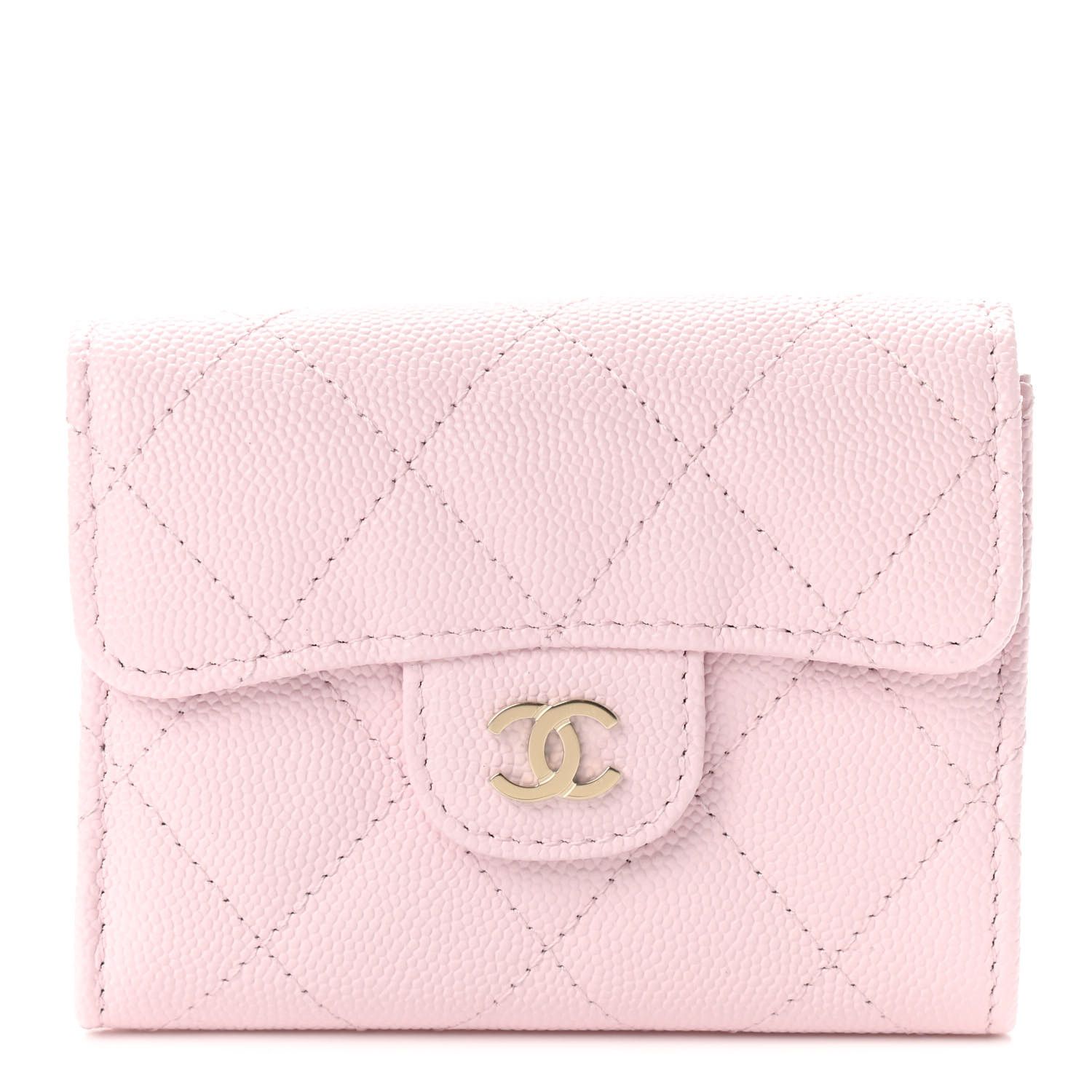 CHANEL

Caviar Quilted Flap Card Holder Wallet Light Pink | Fashionphile