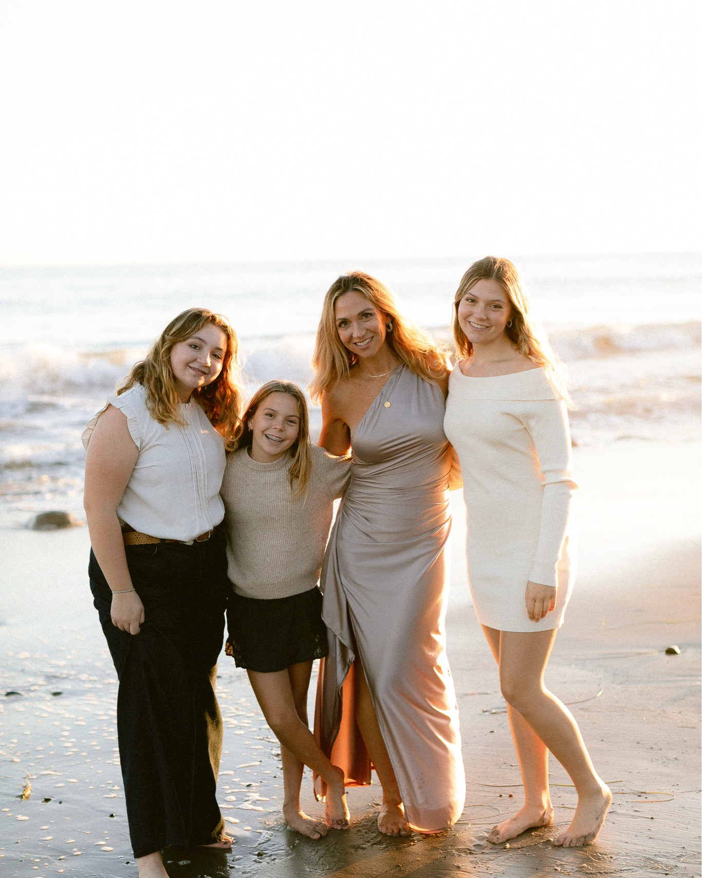 Mother’s Day Weekend Outfits | Elevated Spring Style, Travel Looks & Neutral Basics

Still coming down from a very busy weekend, but I couldn’t not share these 🤍

Some of these photos are from a family photo shoot we did last fall that I somehow never got around to posting, but I love the way she captured the personalities and connection between me and each individual girl so perfectly. Mixed in with a few little snippets from our Mother’s Day weekend too.

Outfit details because you girls always ask 🤍 My daughter wore the prettiest cream sweater dress for the beach photo shoot, my youngest wore the cutest little sweater and skort set from Zara, my middle wore a sweet blouse with wide leg denim, and i
I wore my favorite satin dress.

For our beach day and art walk, I wore my favorite beige trousers with a lightweight denim jacket and neutral black-and-white sneakers from Gola. The trousers are so comfortable with an elastic waistband in the back, wrinkle resistant, and perfect for travel outfits, airport outfits, teacher outfits, business casual workwear, and everyday spring and summer outfits.

I also included my wine tasting outfit from the weekend — a super comfortable body con dress with built-in shapewear that somehow still feels lightweight and breathable even on warmer days. Finished everything off with my favorite sunglasses of the season from WMP which I’ve been wearing nonstop lately.

Hope everyone had a really beautiful Mother’s Day weekend 🤍

#LTKdayinmylife #LTKmomlife #LTKKids
