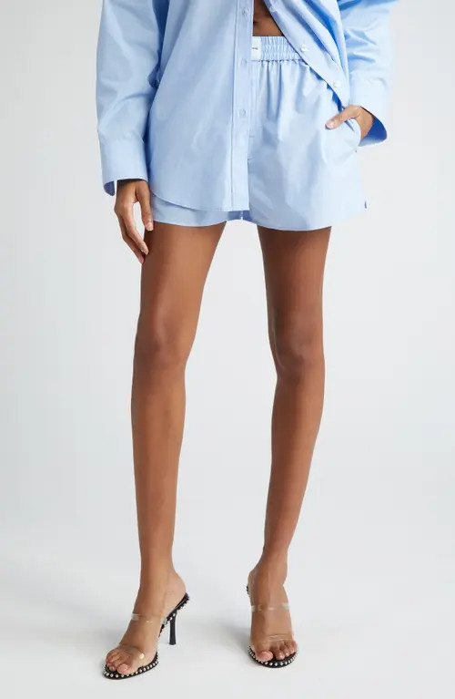 Alexander Wang Classic Boxer Shorts in Chambray Blue at Nordstrom, Size X-Large | Nordstrom