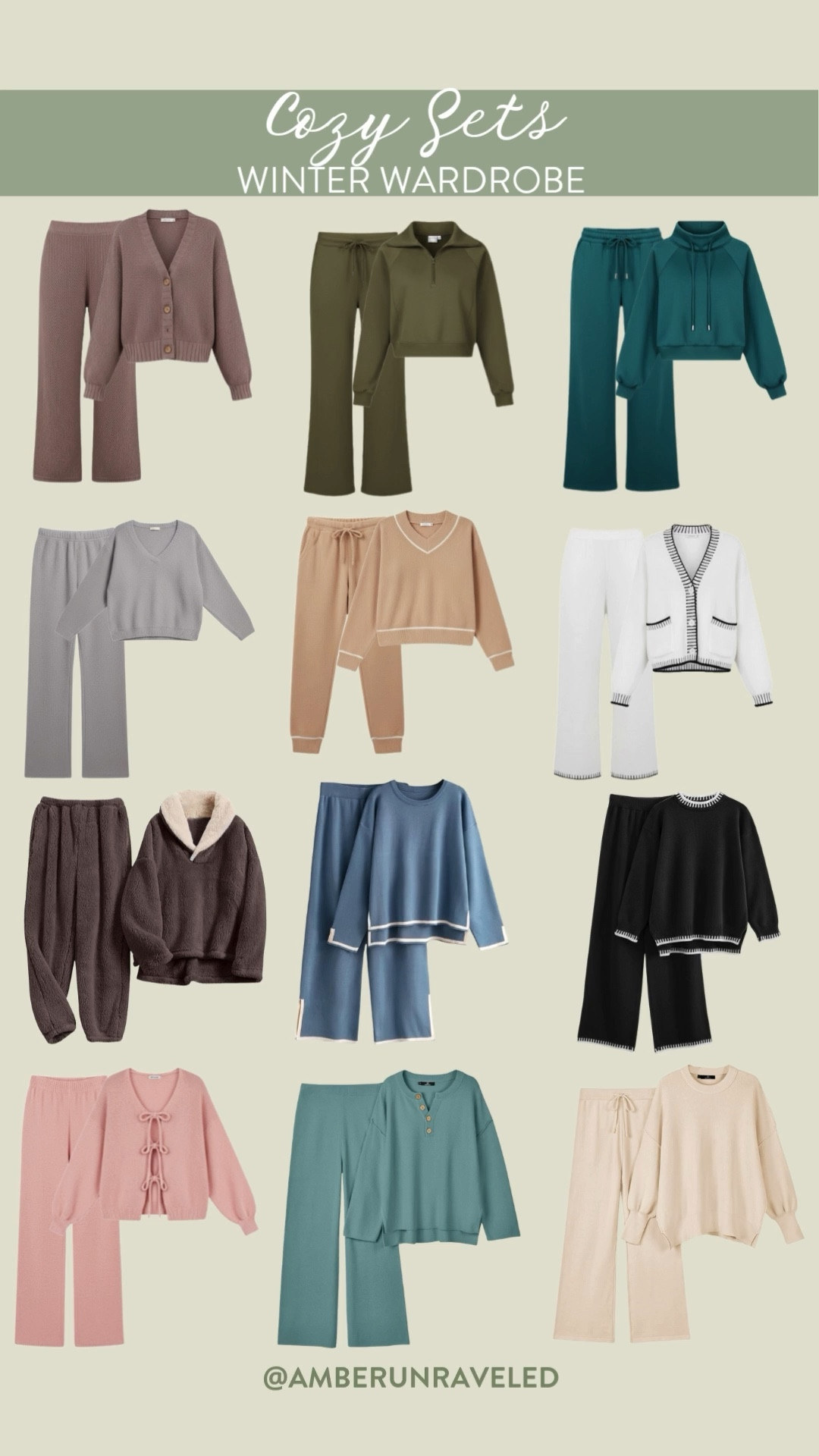 If you just manifested a winter full of soft fabrics and zero jeans, then these sets are perfect for you! Pick the cutest pieces and colors from Amazon to match your vibe this winter!

matching sets, lounge wear, sleep wear, remote style, cozy vibes, pamper essentials, everyday outfit, affordable look

#LTKFindsUnder50 #LTKU #LTKSeasonal