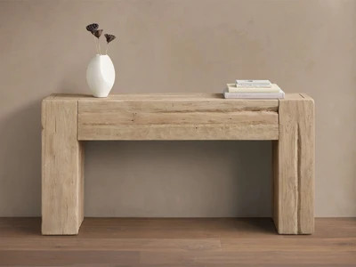 Ubud 48""W Console Table in Natural Teak | Arhaus