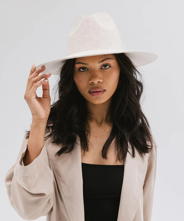Emma Wide Brim Fedora | Gigi Pip