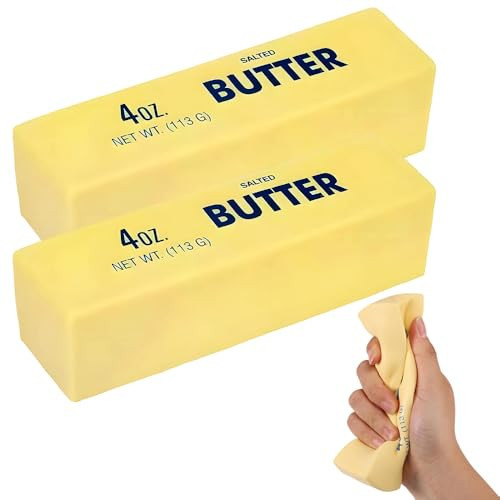 2Pcs Butter Squishy, Slow Rising Squishy, Taba Squishy, Stress Balls, Stress Relief & Fidget Toys for ADHD, Party Favor Gift | Amazon (US)